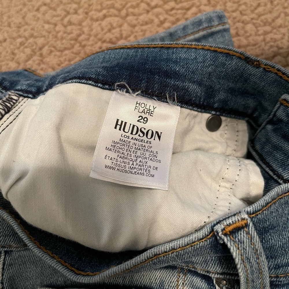 HUDSON Women's Holly High Rise, Cropped, Flare Jean - Size 29 - Picture 5 of 8